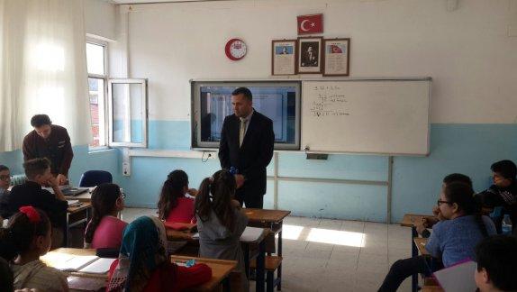 İlçe Milli Eğitim Müdürümüz Suat EVİN Atatürk Ortaokulunu Ziyaret Etti