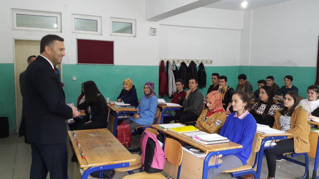 İlçe Milli Eğitim Müdürü Suat EVİN Kumru Şehit Sabri Eryeler Mesleki ve Teknik Anadolu Lisesini Ziyaret Etti