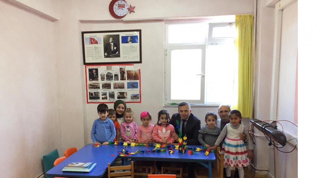 Erikçeli İlkokulu Ziyareti ve Öğrencilerle Birlikte İstiklal Marşı