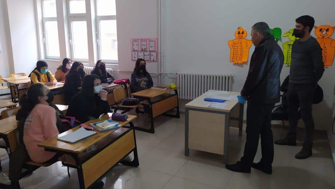Atatürk Ortaokulu haftasonu Destekleme ve Yetiştirme Kurslarını Ziyaret Ettik.