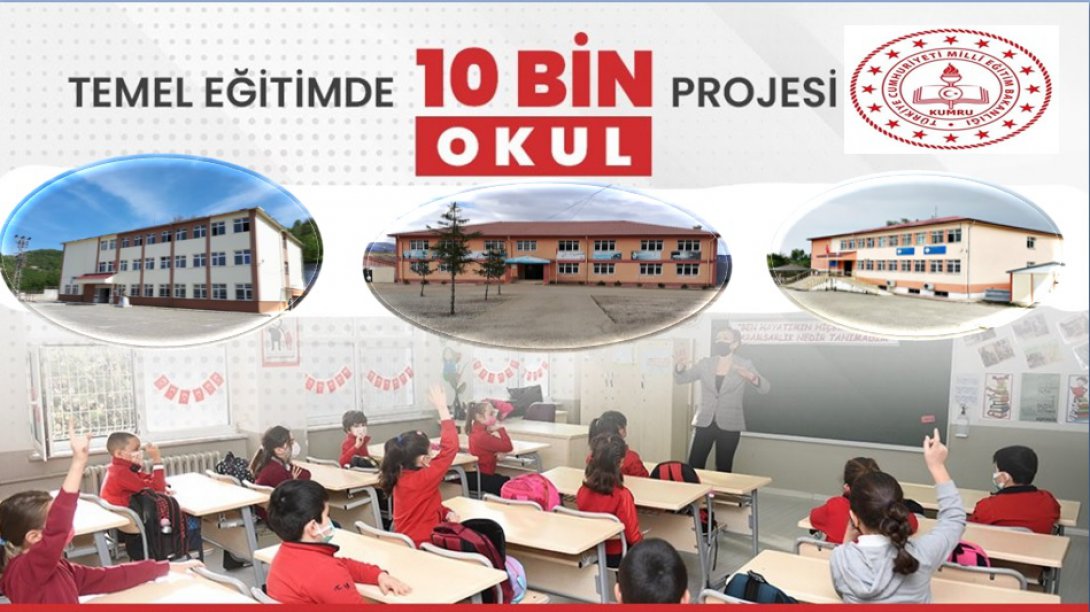 10.000 Okul Projesi ile Okullarımız Destekleniyor 